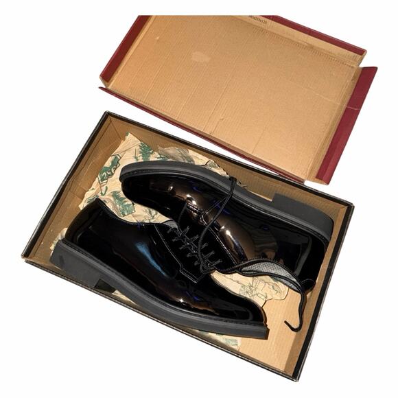 NEW 12 Rothco Uniform Hi-Gloss Black Oxford Mens Dress Shoes main image 4